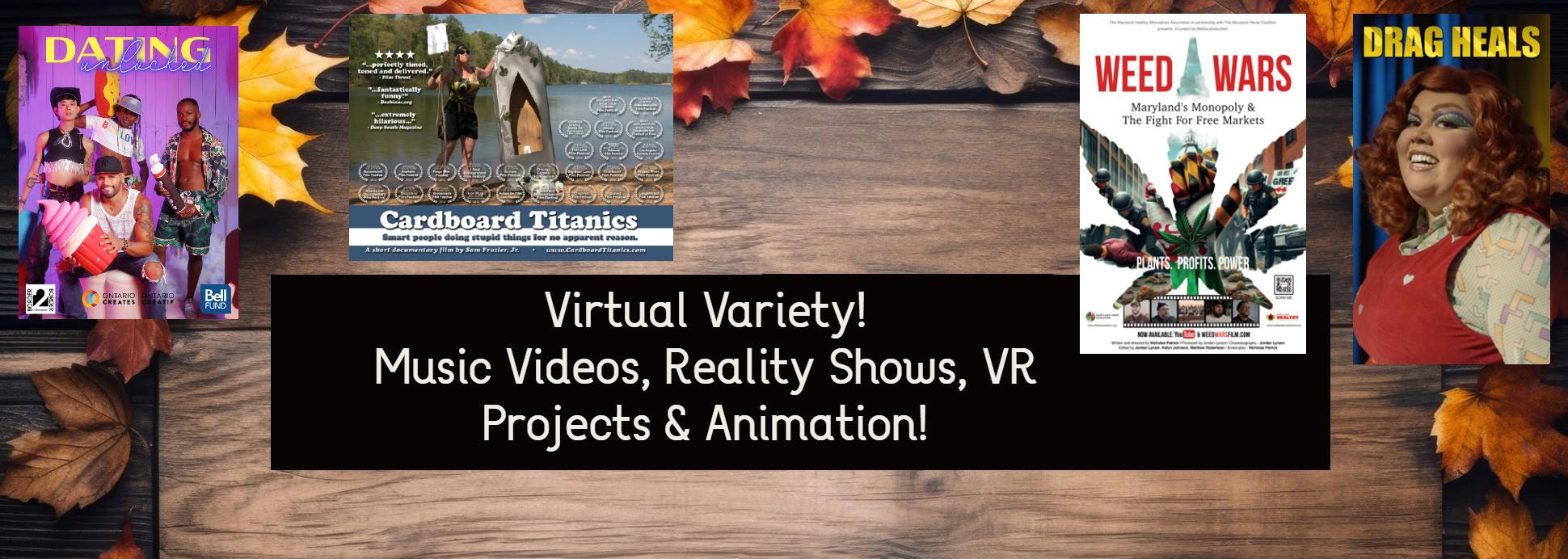 Virtual Variety Screening - Reality, Docs, VR & More