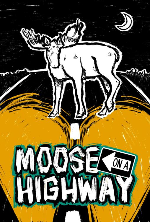 Moose on a Highway